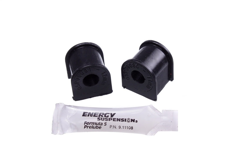Energy Suspension Sway Bar Bushing Set Black Rear Bar Dia. 12mm 16.5153G Photo - Primary