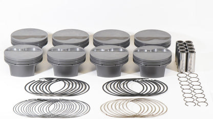 Mahle MS Piston Set SBF 375ci 4.130in Bore 3.5in Stroke 6.2in Rod .927 Pin -6cc 10.6 CR Set of 8 930244430 930244430 Photo - Primary