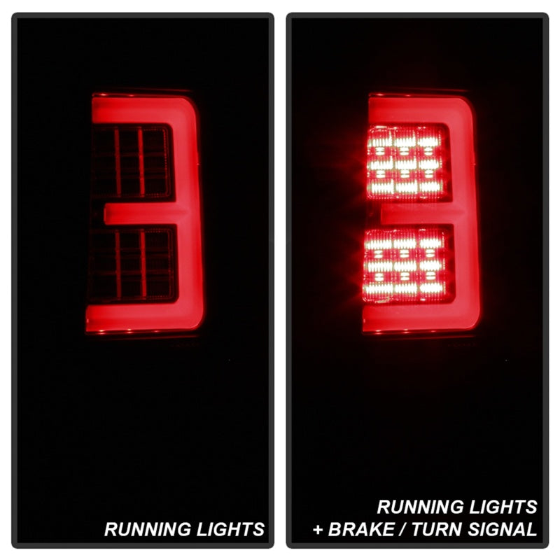 Spyder 07-10 Jeep Grand Cherokee Light Bar LED Tail Lights - Black Smoke ALT-YD-JGC07V2-LB-BSM 5086662 5086662 Photo - Unmounted