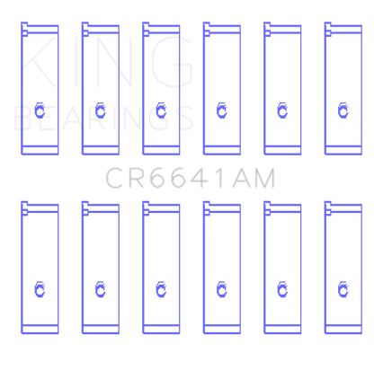 King Engine Bearings Toyota 3Vze (Size +0.50mm) Connecting Rod Bearing Set CR6641AM0.5 CR6641AM0.5 Photo - Primary