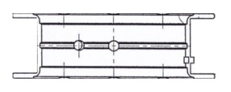 ACL 1997+ Chevy V8 4.8/5.3/5.7/6.0 Gen 3 .20mm Oversized Main Bearing Set 5M7298A-20 5M7298A-20 Technical Drawing