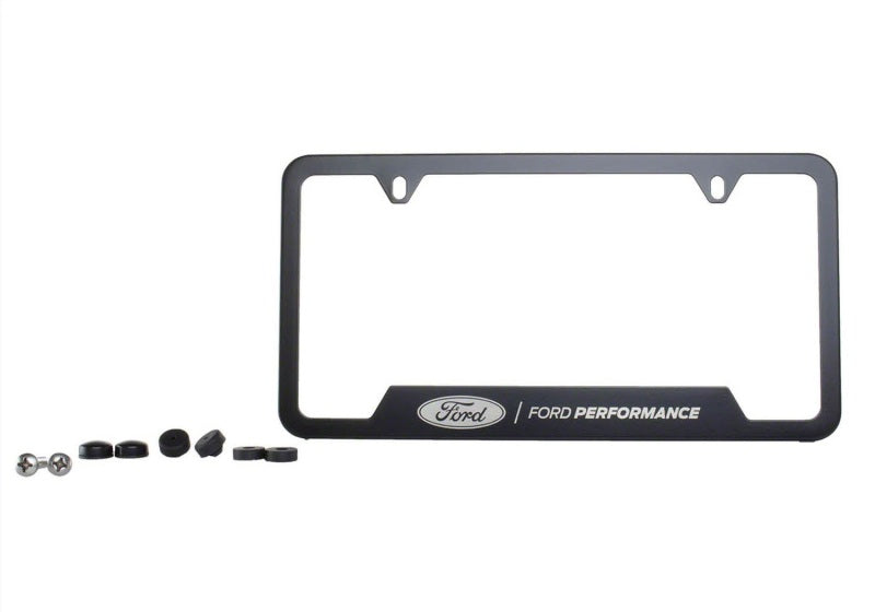 Ford Racing Stainless Steel Ford Performance License Plate Frame - Black M-1828-SS304BK M-1828-SS304BK Photo - Unmounted