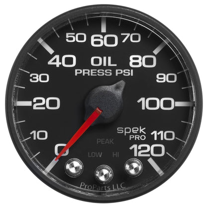 Autometer Spek-Pro - Nascar 2-1/16in Oil Press 0-120 psi Bfb Ecu P525328 P525328 User 2