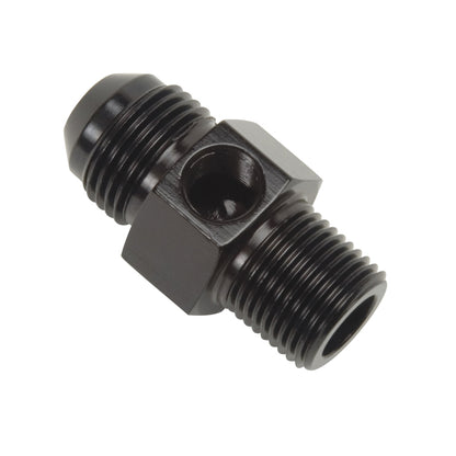 Russell -8 AN Flare To 3/8 Inch Pipe Pressure Adapter (Black Finish) 670083 Photo - Primary
