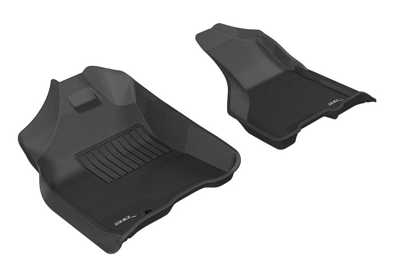 3D MAXpider 2009-2012 Dodge Ram 1500 Crew Cab/2500/3500/Crew Cab Kagu 1st Row Floormat - Black L1DG01711509 L1DG01711509 Photo - Primary