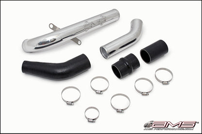 AMS Performance 08-15 Mitsubishi EVO X Upper I/C Pipe - Black Powder Coat AMS.04.09.0002-2 AMS.04.09.0002-2 Photo - Primary
