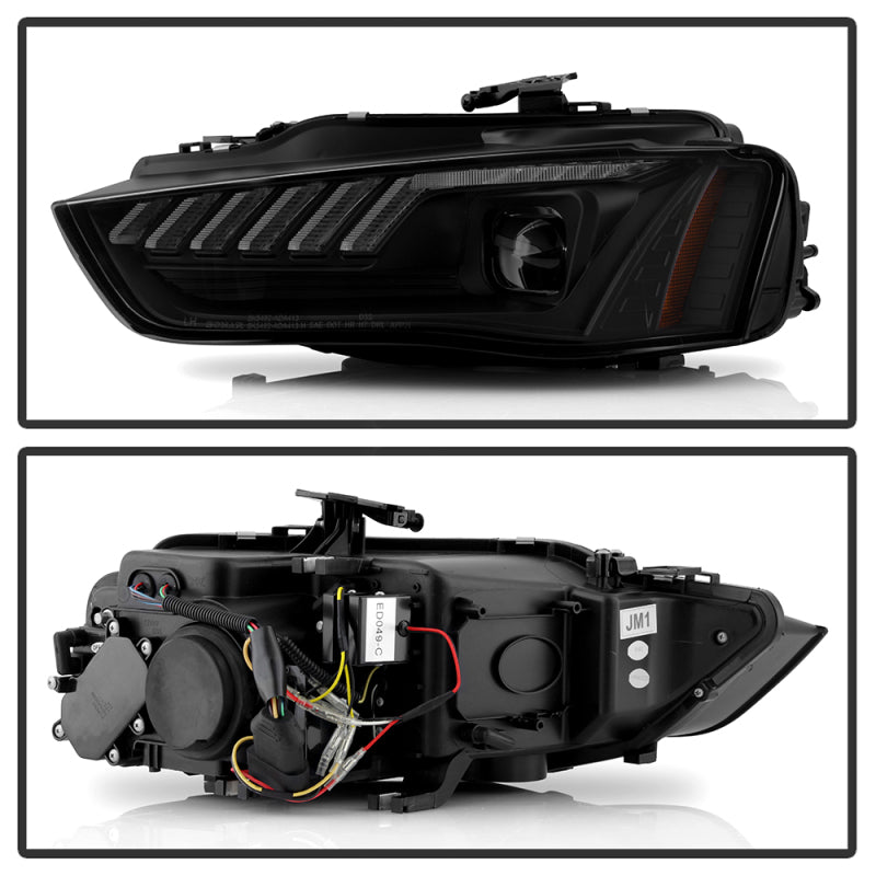 Spyder 13-16 Audi A4/S4 Halogen Model Only High-Power LED Headlights - Black PRO-YD-AA413HALAP-BK 5088345 5088345 User 1