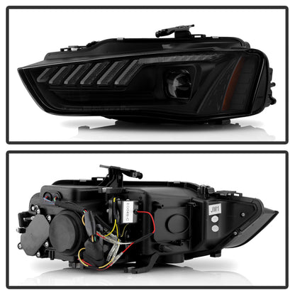 Spyder 13-16 Audi A4/S4 Halogen Model Only High-Power LED Headlights - Black PRO-YD-AA413HALAP-BK 5088345 5088345 User 1
