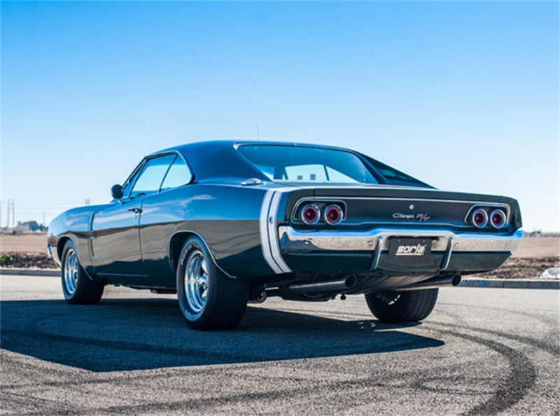 Borla CrateMuffler Big Block Mopar 383/413/426/440 2.5in Offset/Center 14inx4.35inx9in Oval Muffler 400941 400941 Photo - Close Up