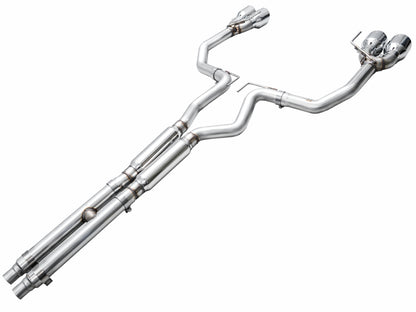 AWE Tuning AWE 2024 Ford Mustang Dark Horse S650 RWD Track Edition Catback Exhaust w/ Quad Chrome Silver Tips 3020-42375 3020-42375 Photo - out of package
