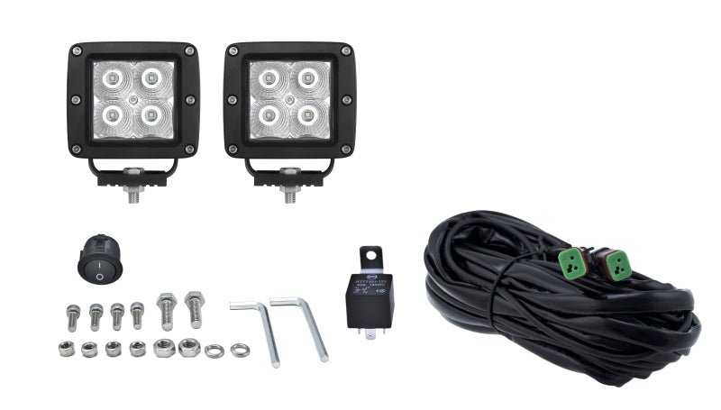 Hella Cube 4 Led Off Rd Kit Ped 357204821 Photo - out of package