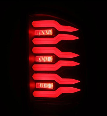 AlphaRex 07-14 Chevrolet Silverado 1500/2500HD/3500HD Luxx-Series LED Tail Lights Blk w/Smoked Lens 620080 620080 User 4