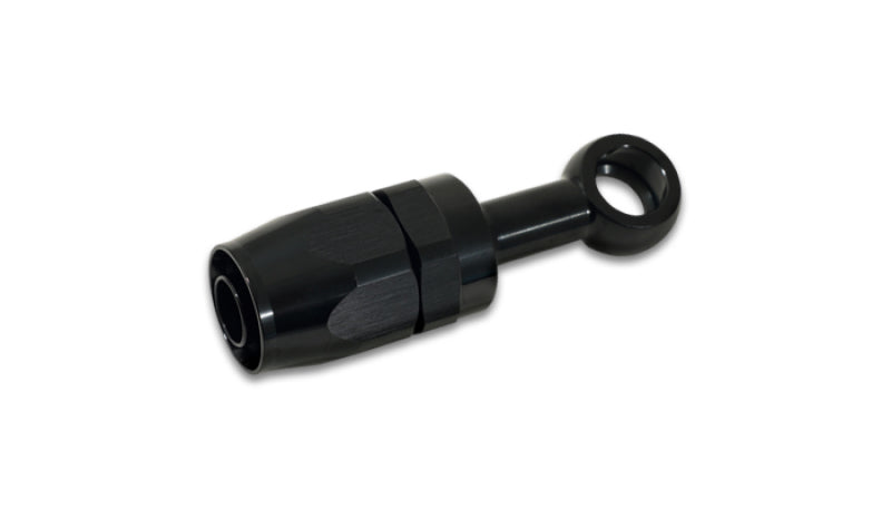 Vibrant -10AN Banjo Hose End Fitting for use with M14 or 9/16in Banjo Bolt - Aluminum Black 24104 24104 Photo - Primary