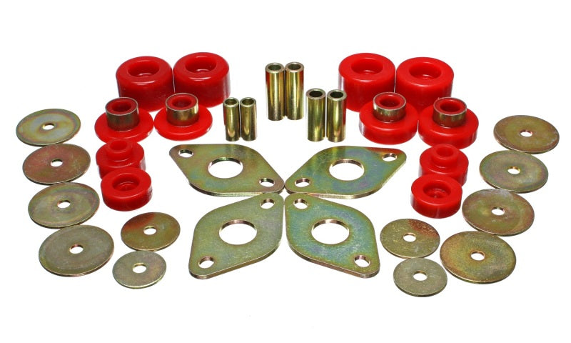 Energy Suspension Body Mount Set Red Toyota Tacoma All 2001-2004 8.4107R Photo - Primary