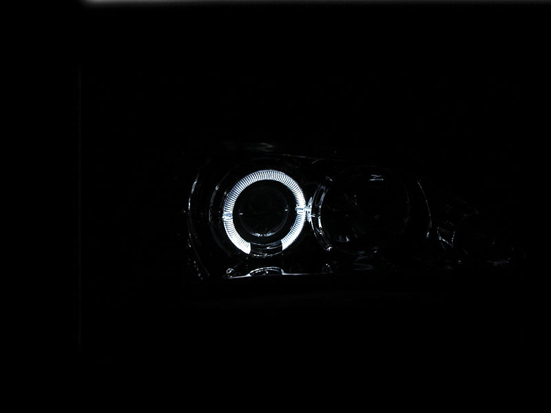 Anzo 1994-1998 Ford Mustang Projector Headlights w/ Halo Chrome 1pc 121039 Photo - Mounted
