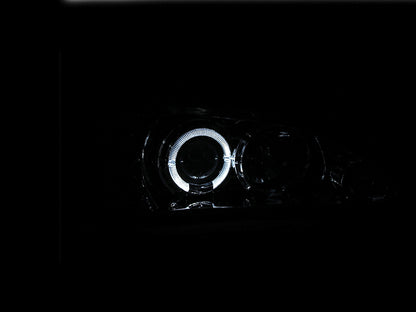 Anzo 1994-1998 Ford Mustang Projector Headlights w/ Halo Chrome 1pc 121039 Photo - Mounted
