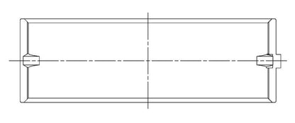 ACL Chevrolet V8 396/402/427/454 Race Series Standard Size 0.080in Narrowed Main Bearing Set 5M829HN-STD 5M829HN-STD Technical Drawing