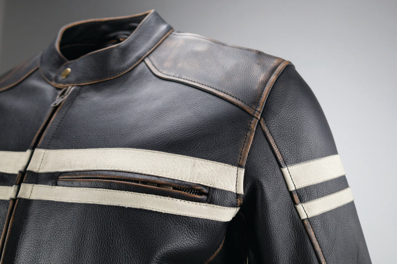 Kuryakyn Leather By River Road Hoodlum Vintage Leather Jacket Black - Small 094382 094382 User 3