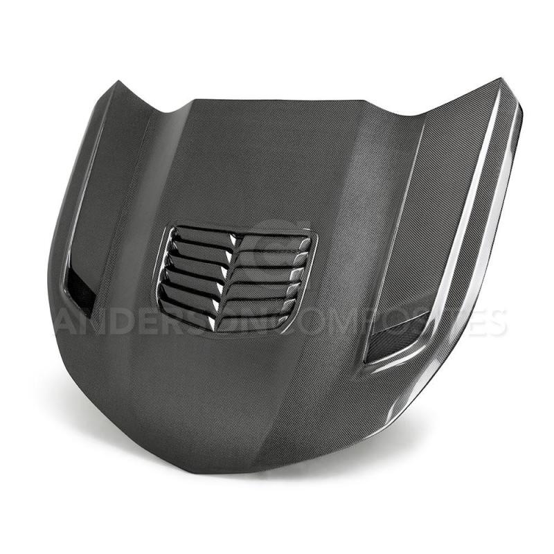 Anderson Composites 16-19 Chevrolet Camaro Double Sided Carbon Fiber Type-T2 Style Hood AC-HD19CHCAM-T2-DS AC-HD19CHCAM-T2-DS Photo - Primary