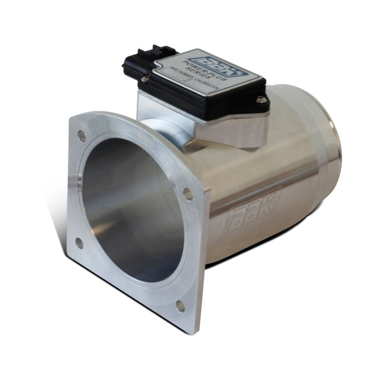 BBK 94-95 Mustang 5.0 Mass Air Meter 76mm 24 lb Inj. Factory Air Box Calibration CNC Billet Housing 80085 80085 Photo - Primary
