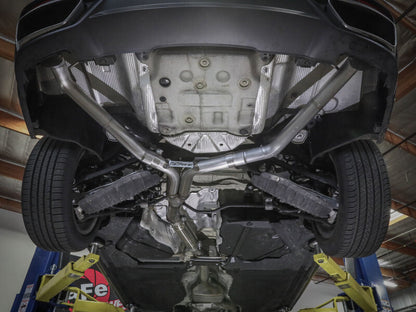 aFe 20-21 Audi A4 L4-2.0L (t) MACH Force-Xp 3in to 2-1/2in Stainless Steel Cat-Back Exhaust System 49-36446 49-36446 Photo - Mounted