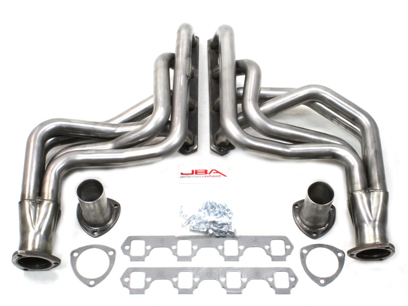 JBA 65-73 Ford Mustang 260-351W (w/Mustang II Suspension) 1-3/4in Primary Raw 409SS Long Tube Header 6612S 6612S Photo - Primary