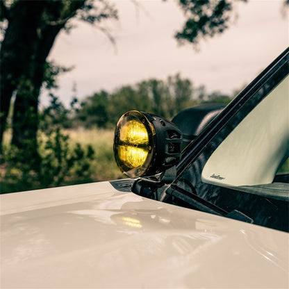 Rigid Industries 2021 Ford Bronco A-Pillar Light Mount Kit (Includes 4 inch 360-Series Drive) 46711 46711 Photo - Mounted