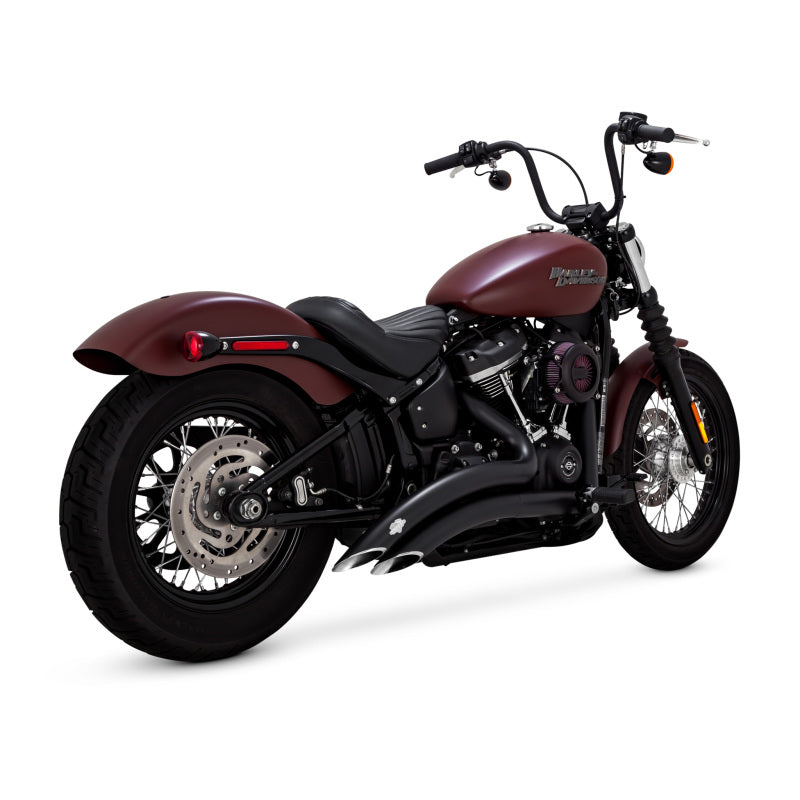 Vance and Hines Big Radius Pcx Blk M8 Softail 46377