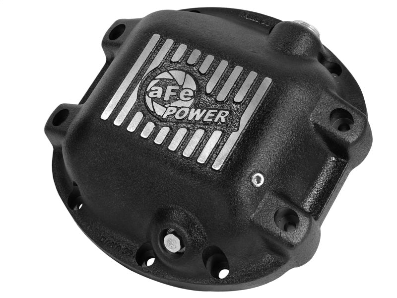 aFe Pro Series Rear Differential Cover Black w/ Machined Fins - Jeep 97-16 46-70192 Photo - Primary