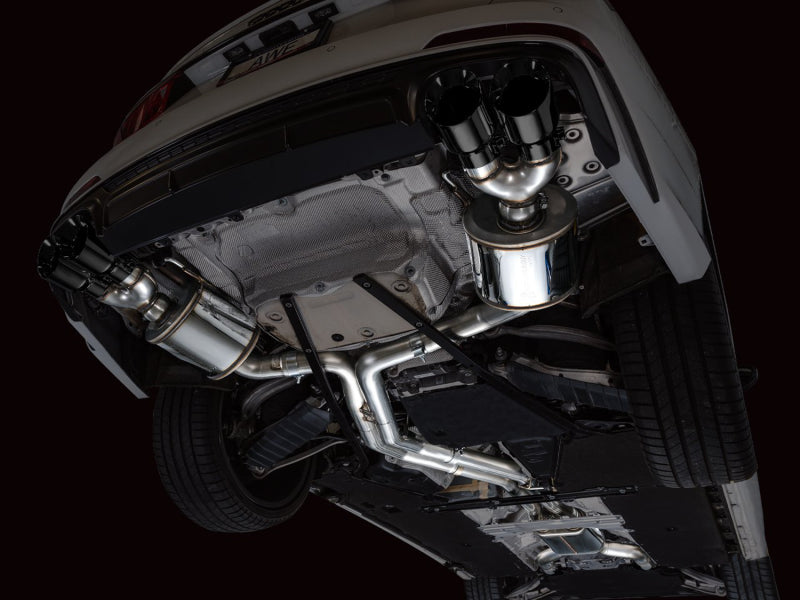 AWE Tuning 19-23 Audi C8 S6/S7 2.9T V6 AWD Touring Edition Exhaust - Diamond Black Tips 3015-43107 3015-43107 Photo - Mounted