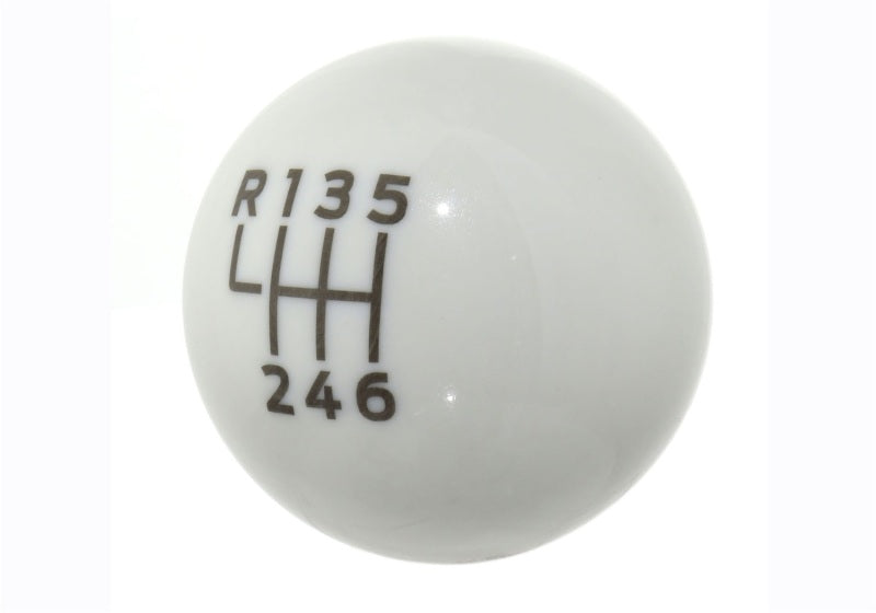 Ford Racing 15-19 Ford Mustang EcoBoost / GT w/ 6-Speed Manual Transmission Bullitt White Shift Knob M-7213-M8B M-7213-M8B Photo - Unmounted