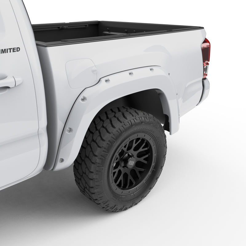 EGR 16+ Toyota Tacoma w/Mudflap Bolt-On Look Color Match Fender Flares - Set - Super White 795084-040 795084-040 User 2