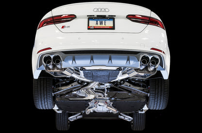 AWE Tuning Audi B9 S5 Coupe SwitchPath Exhaust w/ Chrome Silver Tips (102mm) 3025-42038 3025-42038 Photo - Mounted