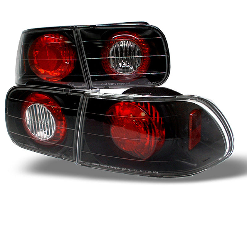 Spyder Honda Civic 92-95 2/4DR Euro Style Tail Lights Black ALT-YD-HC92-24D-BK 5004581 5004581 Photo - Primary