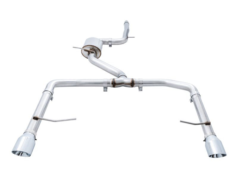 AWE Tuning 18-19 Volkswagen Jetta GLI Mk7 Track Exhaust - Chrome Silver Tips (Fits High-Flow DP) 3015-22068 3015-22068 Photo - out of package