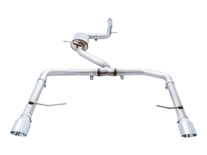 AWE Tuning 18-19 Volkswagen Jetta GLI Mk7 Track Exhaust - Chrome Silver Tips (Fits High-Flow DP) 3015-22068 3015-22068 Photo - out of package