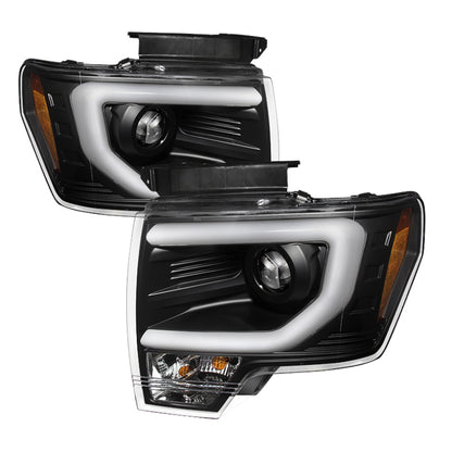 Spyder Ford F150 13-14 Projector Fctry Xenon Model- Light Bar DRL Blk PRO-YD-FF15013-LBDRL-HID-BK 5077646 5077646 Photo - Primary
