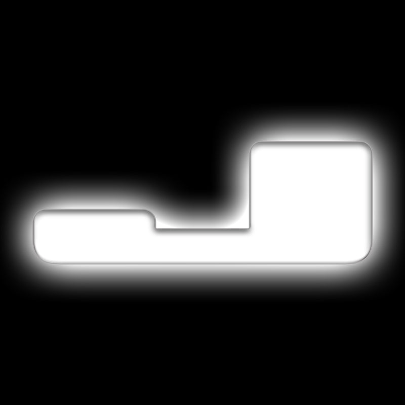 ORACLE Lighting Universal Illuminated LED Letter Badges - Matte White Surface Finish - J 3140-J-001 3140-J-001 Photo - Primary