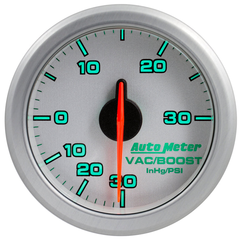 Autometer 2-1/16" Boost/Vac, 30 IN HG/30 Psi, Airdrive, Silver 9159-UL User 5