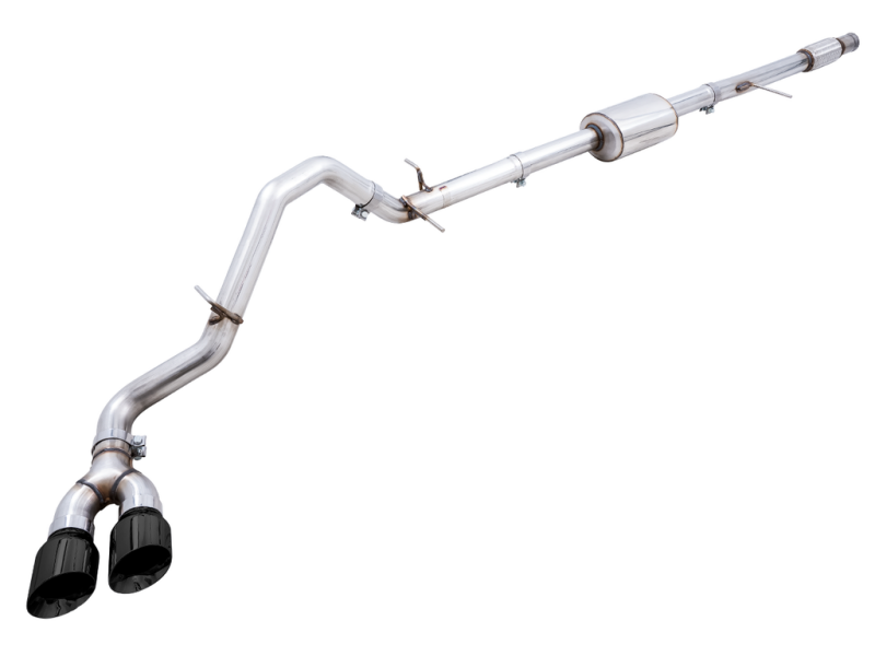 AWE Tuning 4th Gen GM 1500 5.3L 0FG Catback Dual Side Exit (Flat Bumper) - Diamond Tips 3015-23208 3015-23208 Photo - Primary