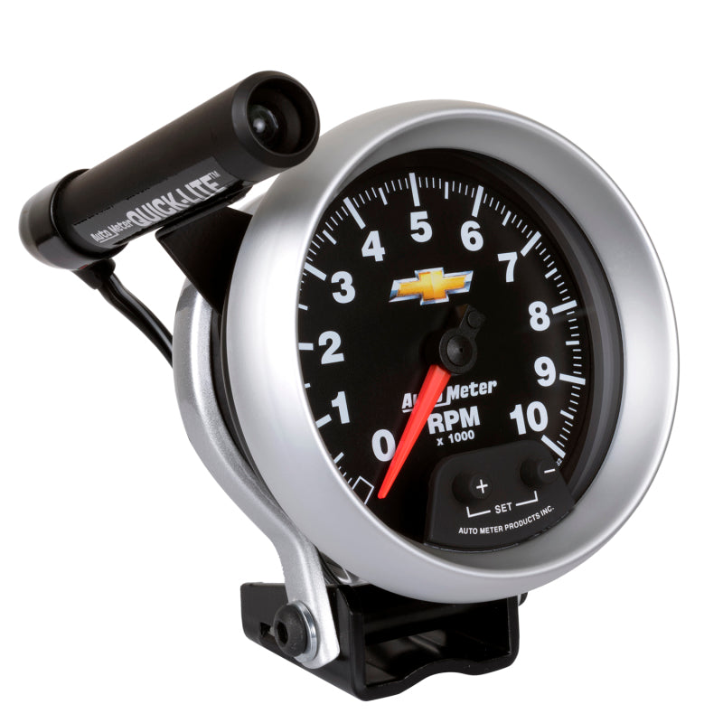 Autometer 3-3/4" Tachmeter 0-10,000 Rpm Pedestal W/ext Shift-Lite Gm Copo Camaro 880662 User 2