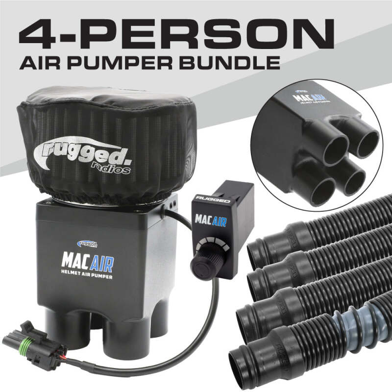 Rugged Radios MAC Air 4-Person Helmet Air Pumper (Bundle) MAC-4P-KIT MAC-4P-KIT Photo - Primary