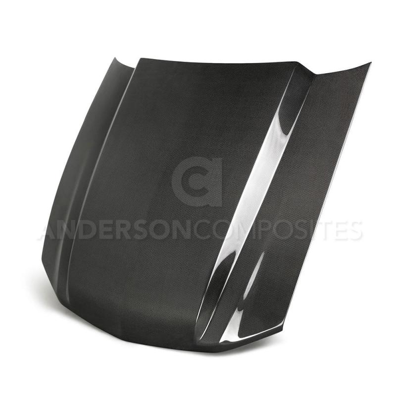 Anderson Composites 10-12 Ford Mustang Type-CJ 3in Carbon Fiber Cowl Hood AC-HD10FDMU-CJ AC-HD10FDMU-CJ Photo - Primary