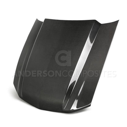 Anderson Composites 10-12 Ford Mustang Type-CJ 3in Carbon Fiber Cowl Hood AC-HD10FDMU-CJ AC-HD10FDMU-CJ Photo - Primary
