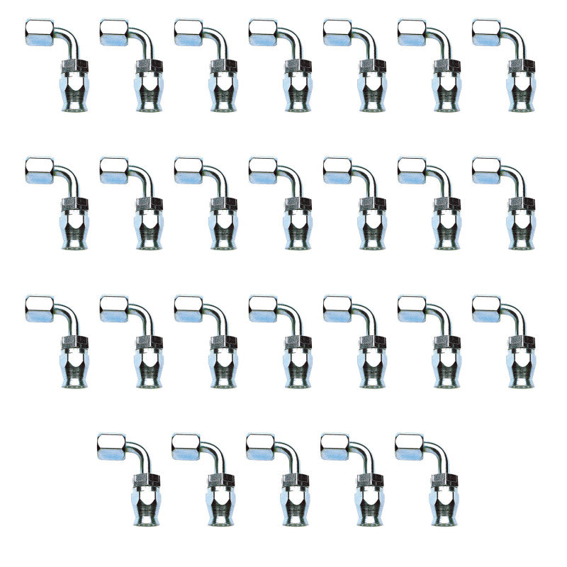 Russell Performance -6 AN Endura Pwerflex Power Steering 90 Degree Hose Ends(25 pcs.) 620429 620429 Photo - Primary