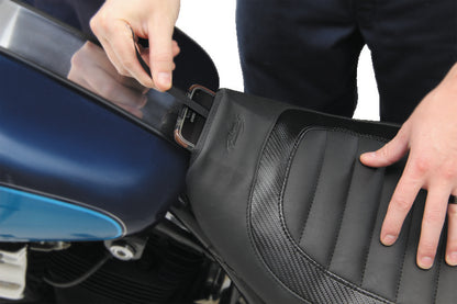 Mustang Motorcycle Mustang 82-00 Harley FXR Jody Perewitz Design Solo Seat (Hinge Mounted) - Black 76990 76990 User 3