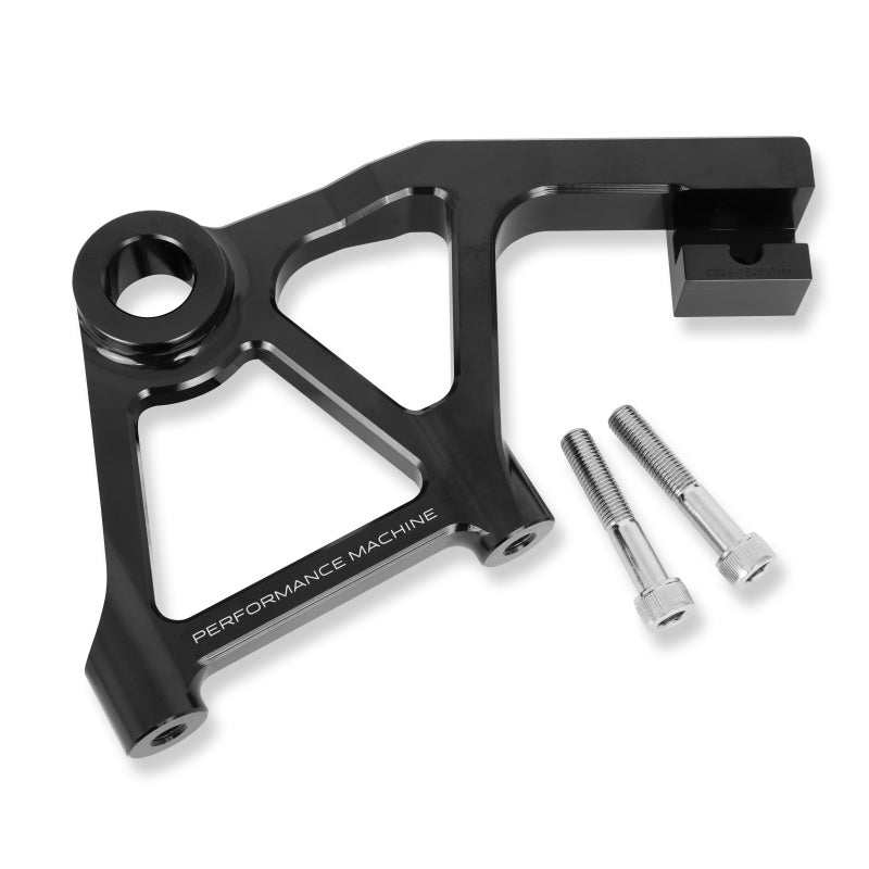 Performance Machine Touring Rear Rad Cal Bracket Assy - Black Ano 0023-1828AGNM-A-B 0023-1828AGNM-A-B Photo - Primary