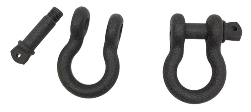 Fishbone Offroad D Ring 3/4In Gloss - Black 2 Piece Set FB21039 FB21039 Photo - out of package