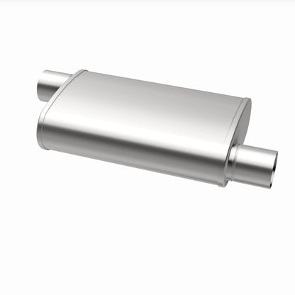 MagnaFlow 4" X 9" Oval Offset/Offset XL Multi-Chamber Performance Muffler 13236 360 Degree Image Set
