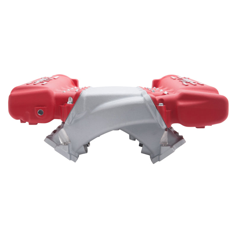 Edelbrock Manifold, Chevy LS, LS3 Cross Ram, with Red Plenums 7141 Photo - out of package